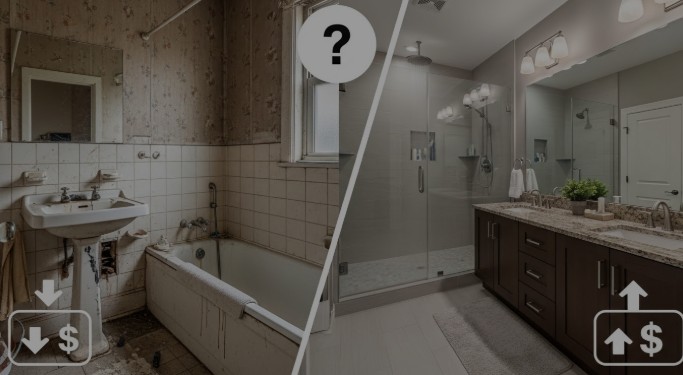 does a bathroom remodel increase home value