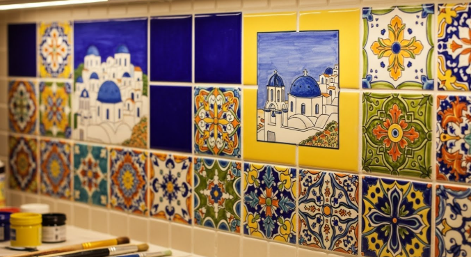 can you paint ceramic backsplash tiles?