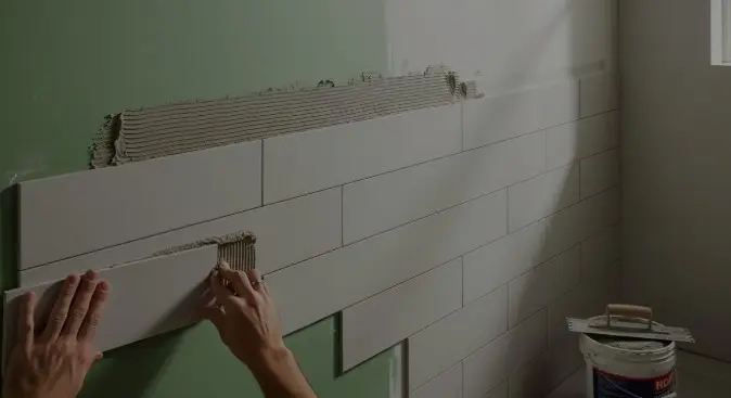 can you put tile on sheetrock in bathroom