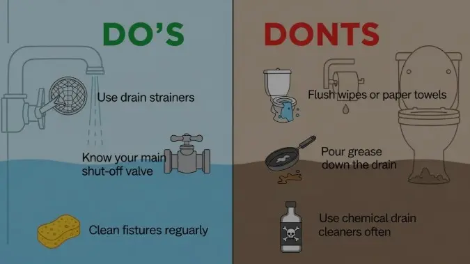 Do’s and Don’ts of Bathroom Plumbing