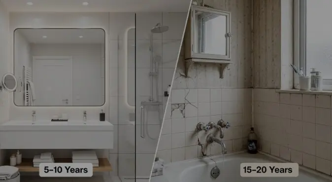 bathroom remodeling timeline infographic