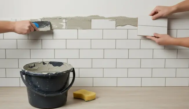 how to install backsplash ceramic tile