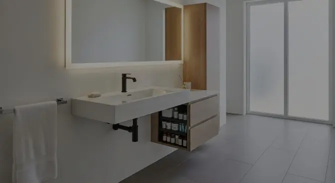 Modern bathroom with under-sink plumbing access a detailed guide