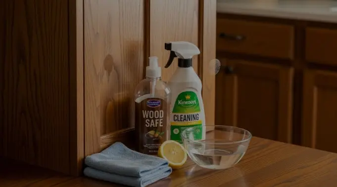 how to clean wood kitchen cabinets without damaging the finish