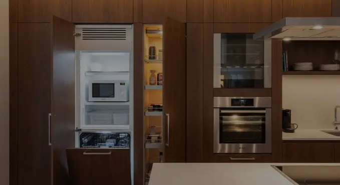how to hide appliances in kitchen