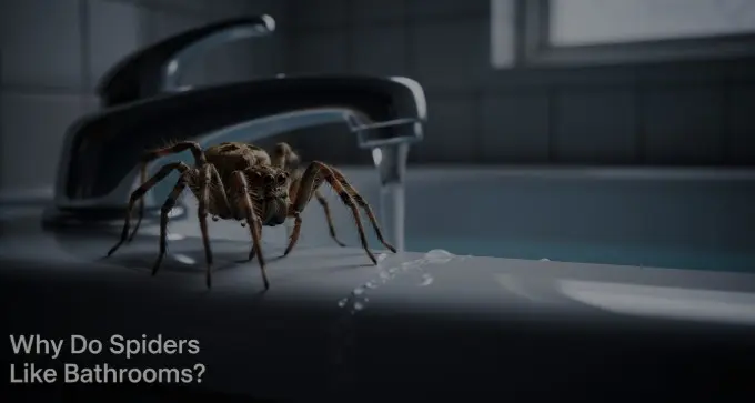 why do spiders like bathrooms